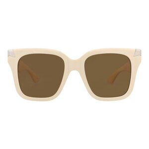 Alexander McQueen Womens Square/Rectangle Ivory Ivory Brown Fashion Designer